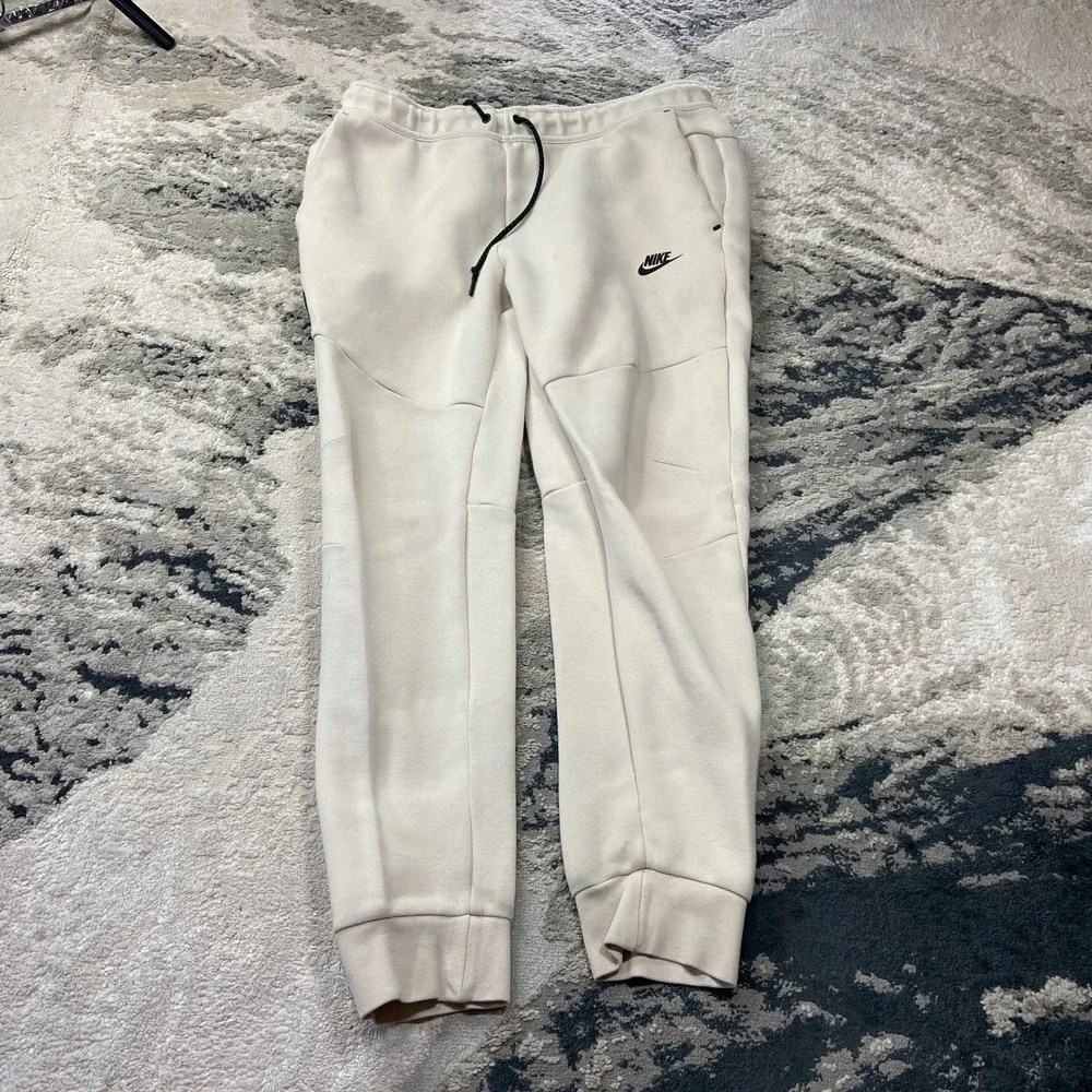Nike Tech Fleece Joggers Mens XL Beige‎ Vintage Y2K Performance Season